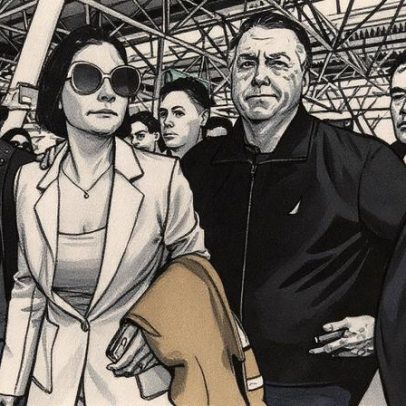 Fusca é revistado em busca de Bolsonaro durante operação de segurança