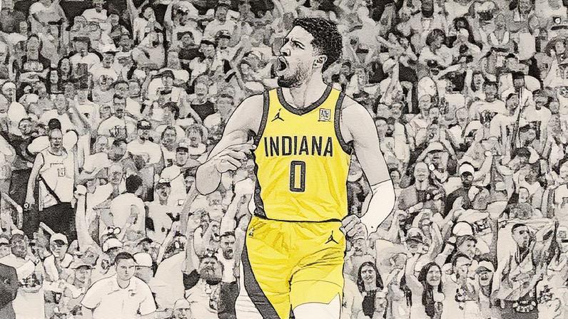 Haliburton, após se recuperar de uma lesão na perna, destacou-se como um dos principais jogadores no Jogo 6 (Foto: Reprodução)