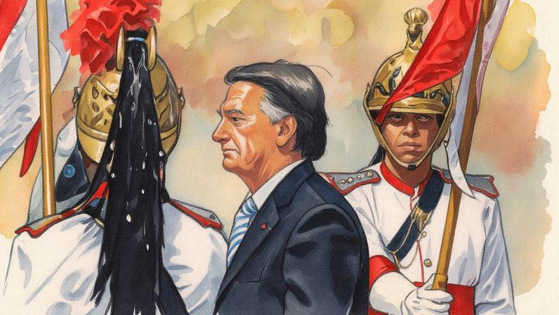 Bolsonaro, durante o Dia do Soldado de 2022, em evento oficial (Foto: Reprodução)