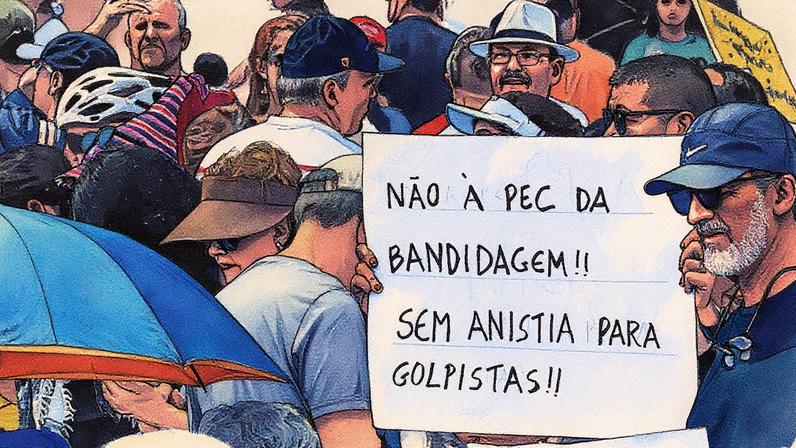 Protestos em apoio ao STF ocorrem em Brasília, fortalecendo a instituição no conflito com o Congresso Nacional (Foto: Reprodução)