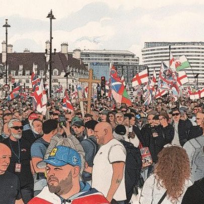 Extrema direita reúne mais de 100 mil pessoas em marcha contra imigração em Londres