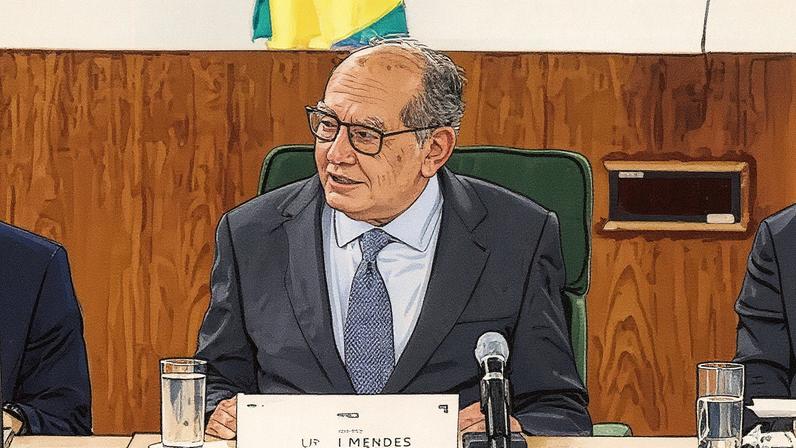 Ministro Gilmar Mendes do Supremo Tribunal Federal em evento (Foto: Reprodução)