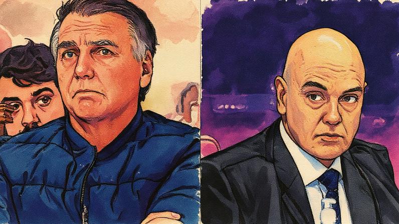 Defesas tentam afastar seus clientes de Jair Bolsonaro em audiência diante de Moraes (Foto: Reprodução)