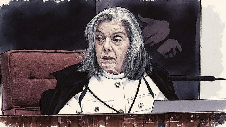Ministra Cármen Lúcia durante julgamento no STF (Foto: Reprodução)