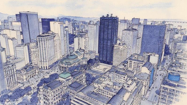 Centro do Rio com sede de grandes empresas brasileiras (Foto: Reprodução)