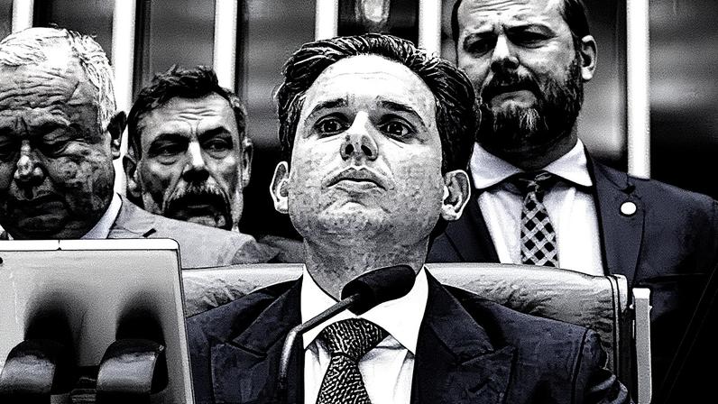 Presidente da Câmara, Hugo Motta, em evento oficial (Foto: Reprodução)
