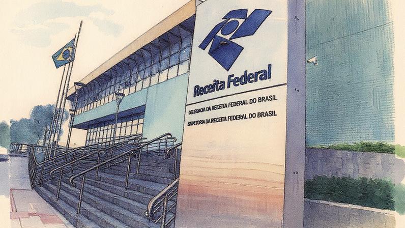 Prédio da Receita Federal em Florianópolis (Foto: Reprodução)