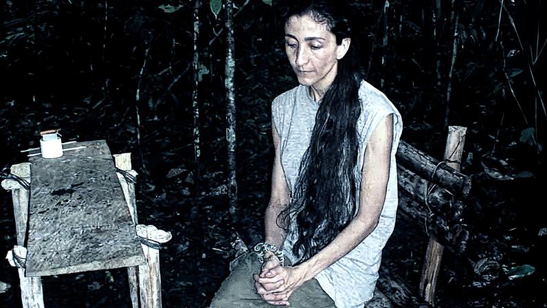 Ingrid Betancourt durante seu sequestro (Foto: Reprodução)
