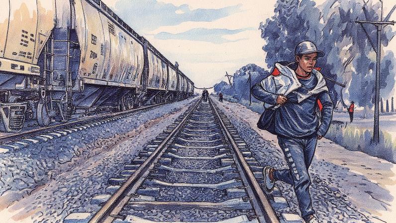 Jovem migrante em Huichapan, Hidalgo, em novembro de 2023 (Foto: Reprodução)