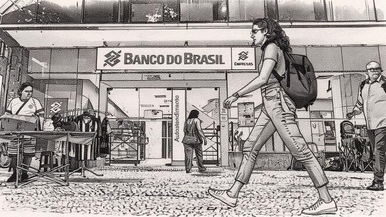 Agência do Banco do Brasil localizada no Rio de Janeiro (Foto: Reprodução)