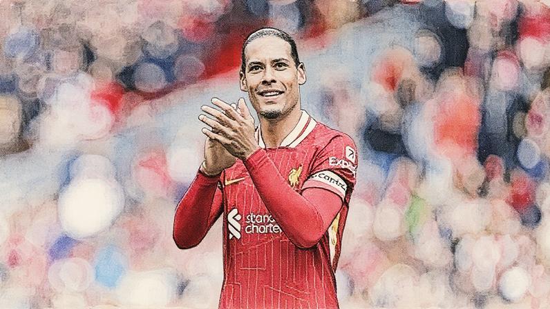 Zagueiro Virgil van Dijk, do Liverpool, em ação durante uma partida de futebol (Foto: Reprodução)