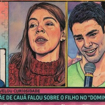 Cauã Reymond se emociona ao rever depoimento da mãe em programa da TV Globo