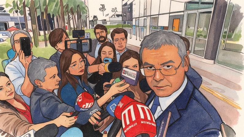 Líder do PT na Câmara dos Deputados fala com a imprensa (Foto: Reprodução)