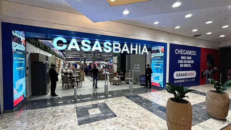 Loja Casas Bahia inaugurada no Shopping Aricanduva, em São Paulo (Foto: Reprodução)