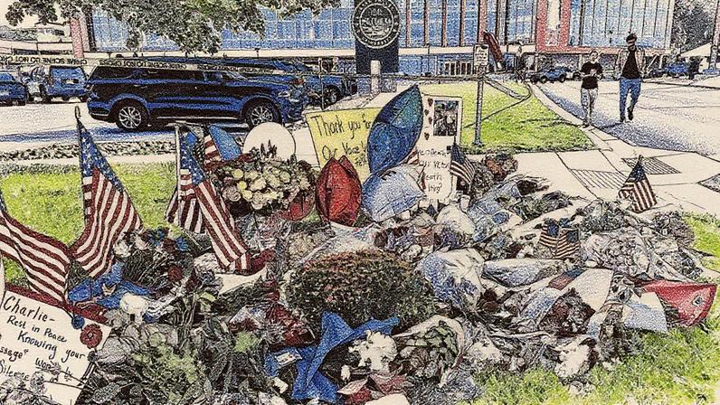 Campus se torna local de luto e protesto após a morte de Kirk (Foto: Reprodução)