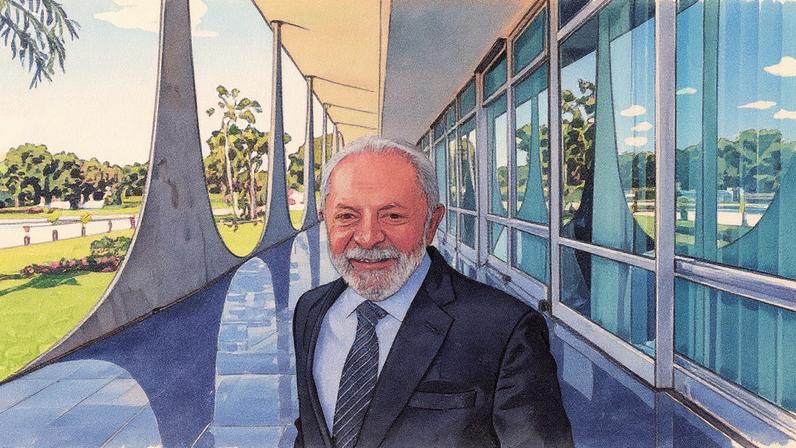 Luiz Inácio Lula da Silva em Brasília (Foto: Reprodução)