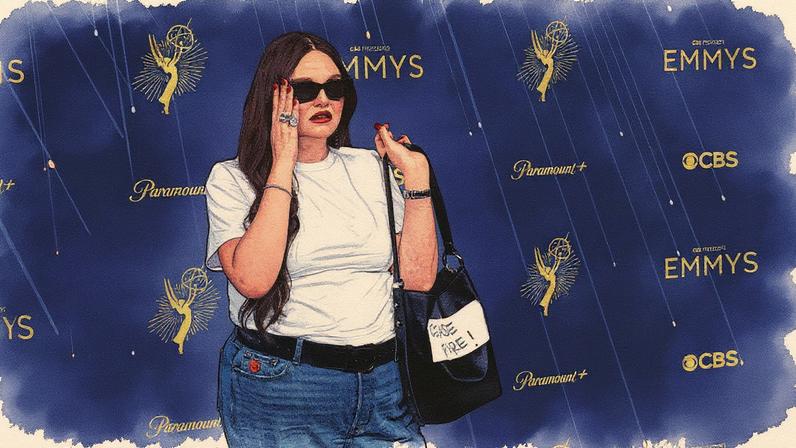 Megan Stalter no Emmy (Foto: Reprodução)