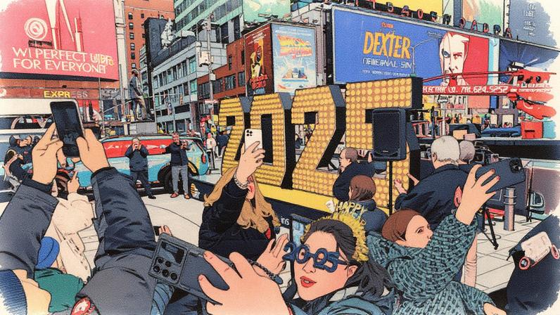 Turistas tiram selfie em Times Square, Nova York (Foto: Reprodução)