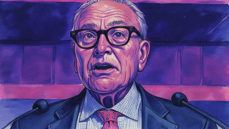 Líder da minoria no Senado dos EUA, Chuck Schumer, realiza coletiva de imprensa após votação sobre projeto de lei de gastos provisórios no Capitólio, em Washington, D.C. (Foto: Reprodução)