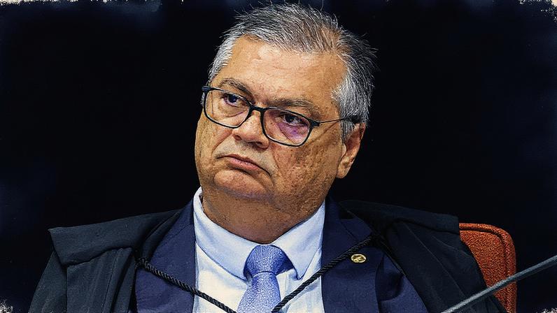 Ministro Flávio Dino durante sessão da Primeira Turma do STF (Foto: Reprodução)