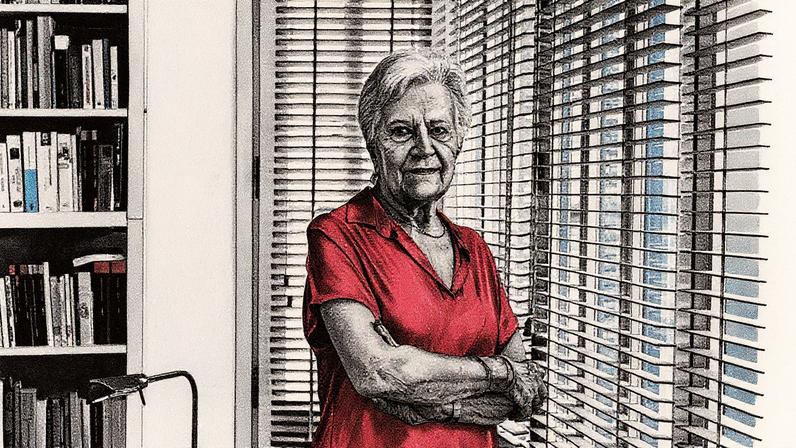 Filósofa Victoria Camps em seu domicílio em Sant Cugat del Vallés, Barcelona, durante o mês de agosto (Foto: Reprodução)