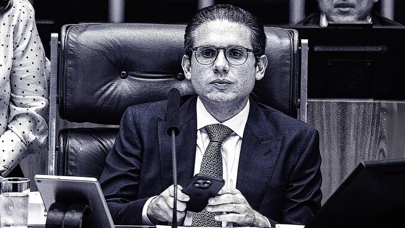 Presidente da Câmara, Hugo Motta, em evento (Foto: Reprodução)