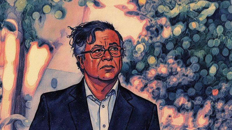 Gustavo Petro durante a Quinta Cumbre Presidencial em Bogotá, Colômbia, em 22 de agosto (Foto: Reprodução)