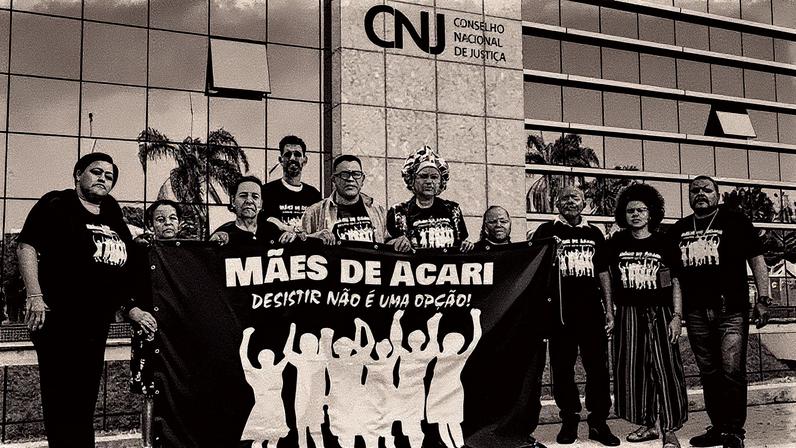 Familiares das vítimas da chacina de Acari participam de evento no CNJ (Foto: Reprodução)