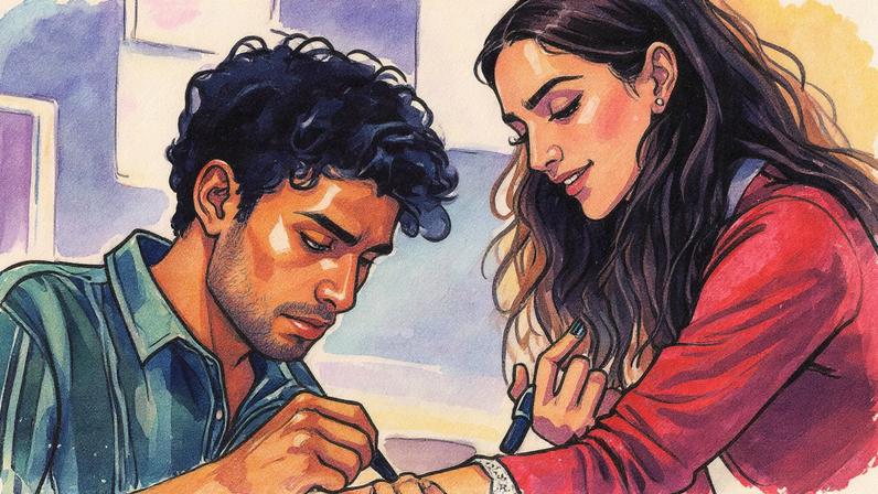 Neelesh Ahirwar e Vidhisha Bhardwaj em cena do filme Dhadak 2 (Foto: Reprodução)