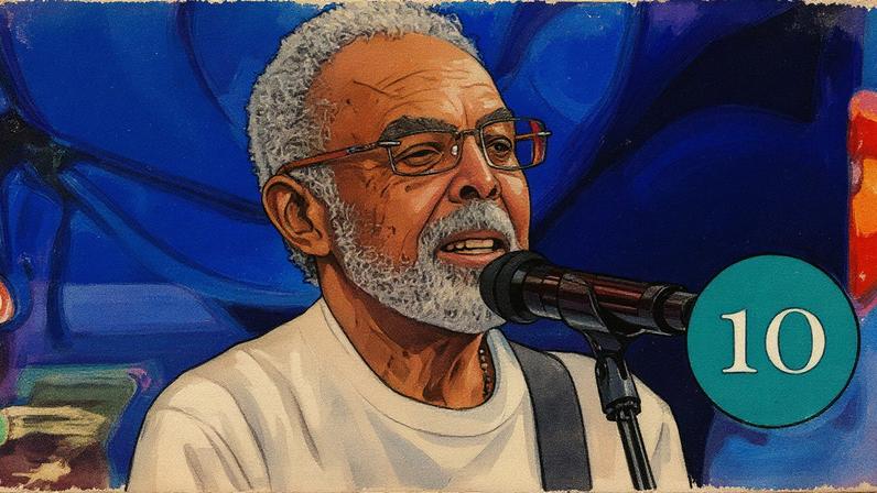 Gilberto Gil participa do 'Domingão com Huck' (Foto: Reprodução)