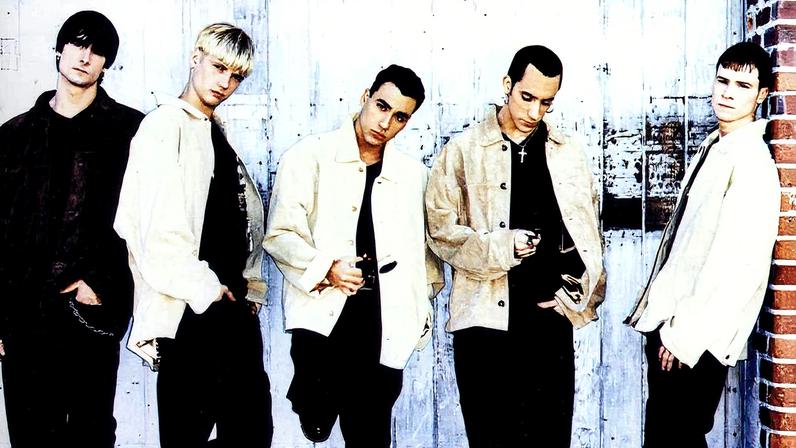 Backstreet Boys em foto na capa de álbum (Foto: Reprodução)