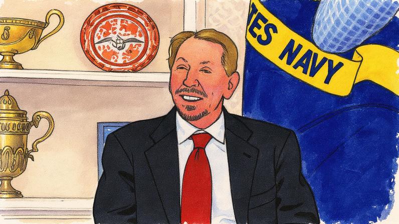 Larry Ellison em evento na Casa Branca (Foto: Reprodução)