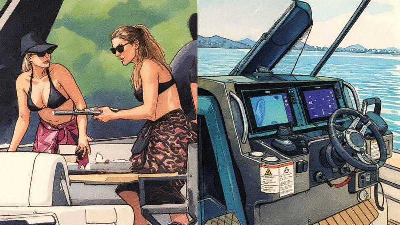 Lancha avaliada em R$ 8 milhões utilizada por Gisele Bündchen e Ivanka Trump (Foto: Reprodução)