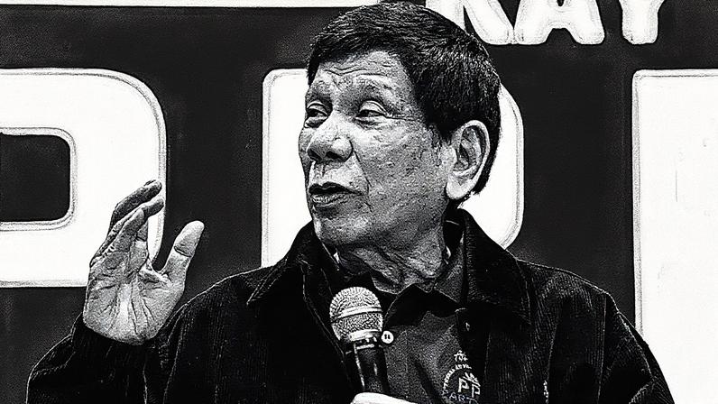 Rodrigo Duterte é acusado de ser criminalmente responsável por dezenas de assassinatos (Foto: Reprodução)