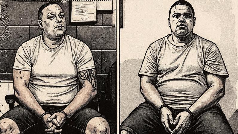 Tio Comel à esquerda e Vinicius Catrinck, o Capetão, à direita (Foto: Reprodução)