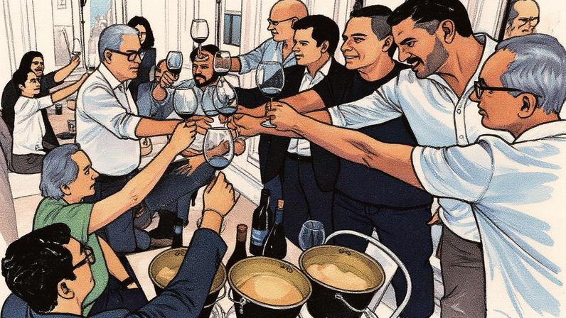 Vinicultores do Estado do Rio apresentam seus produtos em um encontro no restaurante Rudä, em Ipanema (Foto: Reprodução)