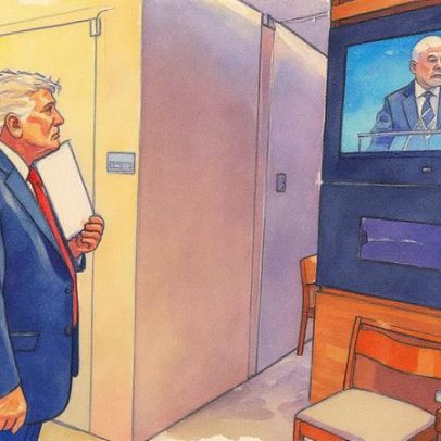 Esquerda critica Bolsonaro após imagem de Trump assistindo discurso de Lula