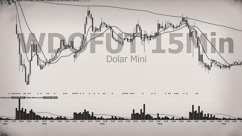 Gráfico de 15 minutos com dados financeiros (Foto: Reprodução)