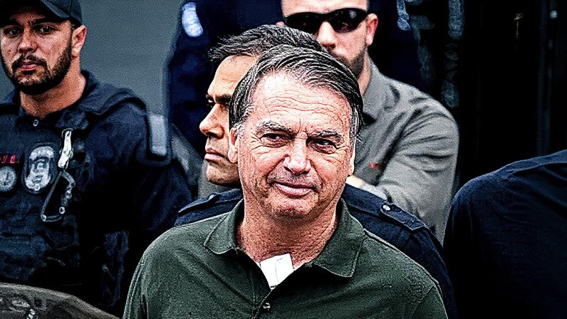 Ex-presidente Jair Bolsonaro deixa o hospital DF Star, em Brasília (Foto: Reprodução)
