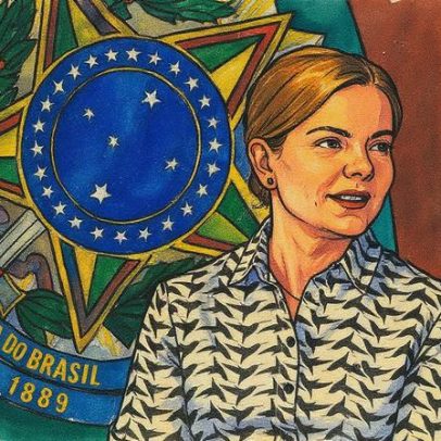 Gleisi critica uso de bandeira dos EUA por bolsonaristas em ato de 7 de Setembro