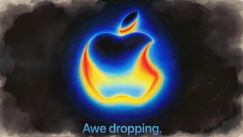 Evento da Apple com o lema "De cair o queixo" (Foto: Reprodução)