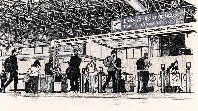 Aeroporto do Galeão, no Rio de Janeiro (Foto: Reprodução)