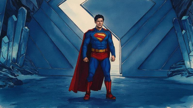 David Corenswet em cena do filme 'Superman' (2025) dirigido por James Gunn (Foto: Reprodução)