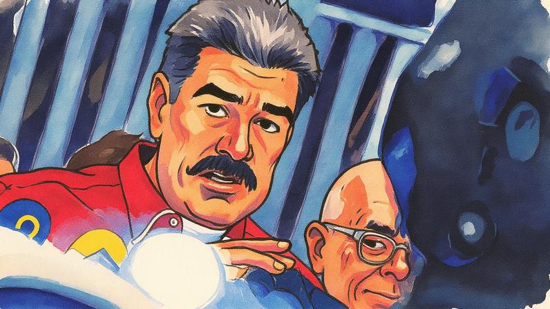 Presidente da Venezuela, Nicolás Maduro, fala à imprensa após votar nas eleições parlamentares em Caracas (Foto: Reprodução)