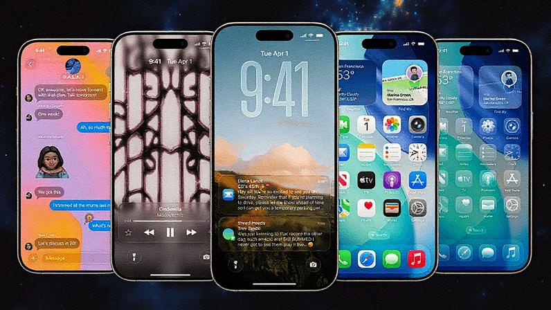 Novo iOS 26 apresenta design inspirado no Vision Pro com interface 'Liquid Glass' e visual translúcido para iPhones (Foto: Reprodução)