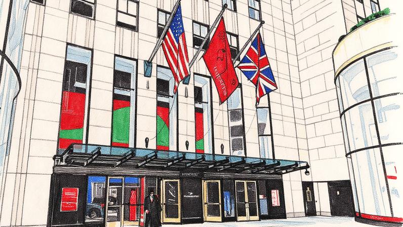 Vista externa da Christie's em Nova York (Foto: Reprodução)