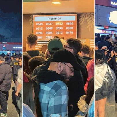 Filas de 15 a 30 minutos marcam opções de comida no The Town