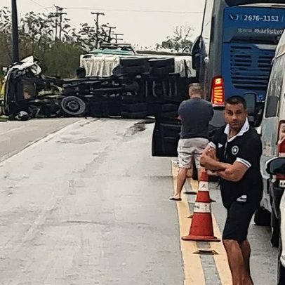 Acidente na BR-393 entre carro e carreta resulta em duas mortes em Vassouras
