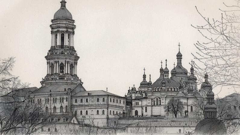 Mosteiro das Cavernas, também conhecido como Lavra de Kyiv-Pechersk, um dos locais mais sagrados para os cristãos ortodoxos orientais, em Kyiv, Ucrânia, 23 de março de 2023 (Foto: Reprodução)