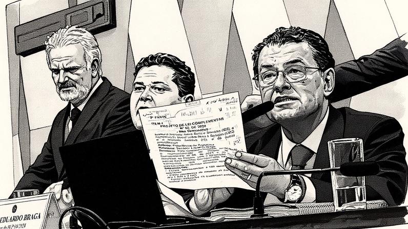 Senador Eduardo Braga em evento no Senado (Foto: Reprodução)